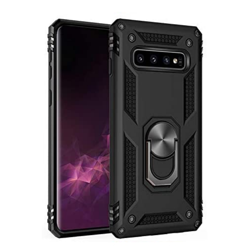 Samsung Galaxy S10 Ring Armor Case Black